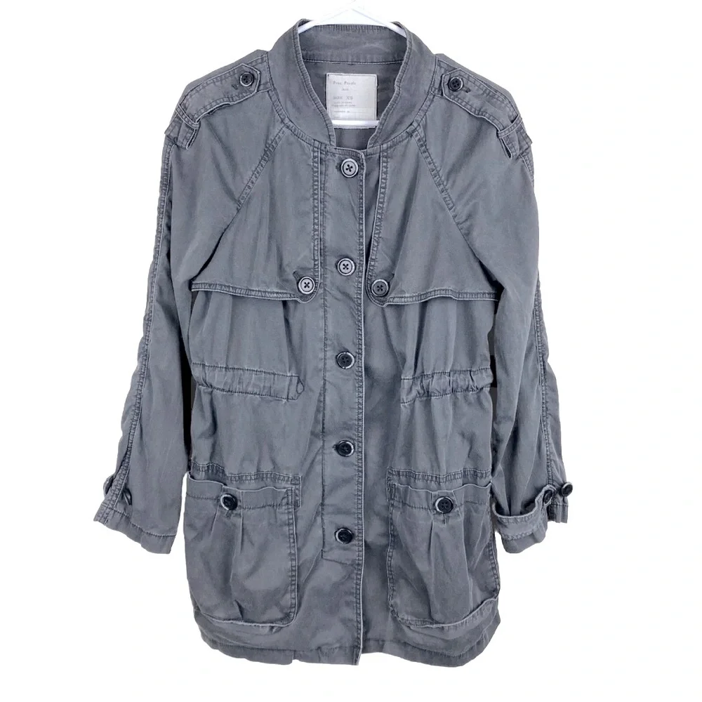 FREE PEOPLE Military Utility Jacket